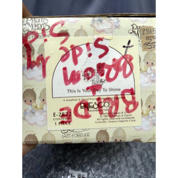 Precious Moments 1979 E-3114 The Lord Bless You and Keep You - with a box - Picture 9 of 9